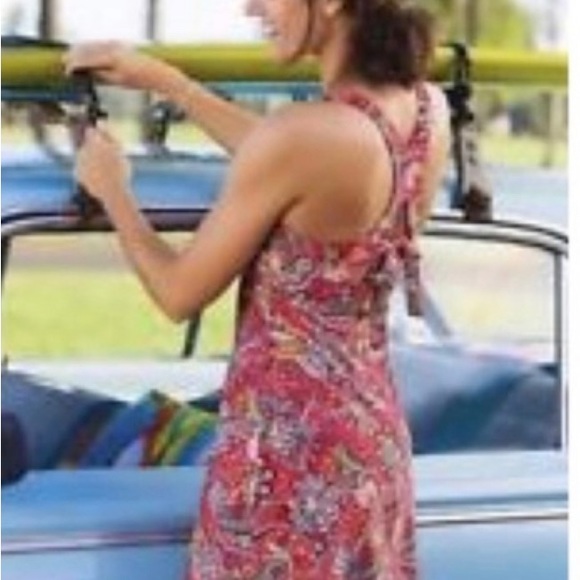 ATHLETA SWIM DRESS SALINA STRIPE CROSS BACK - Picture 9 of 9